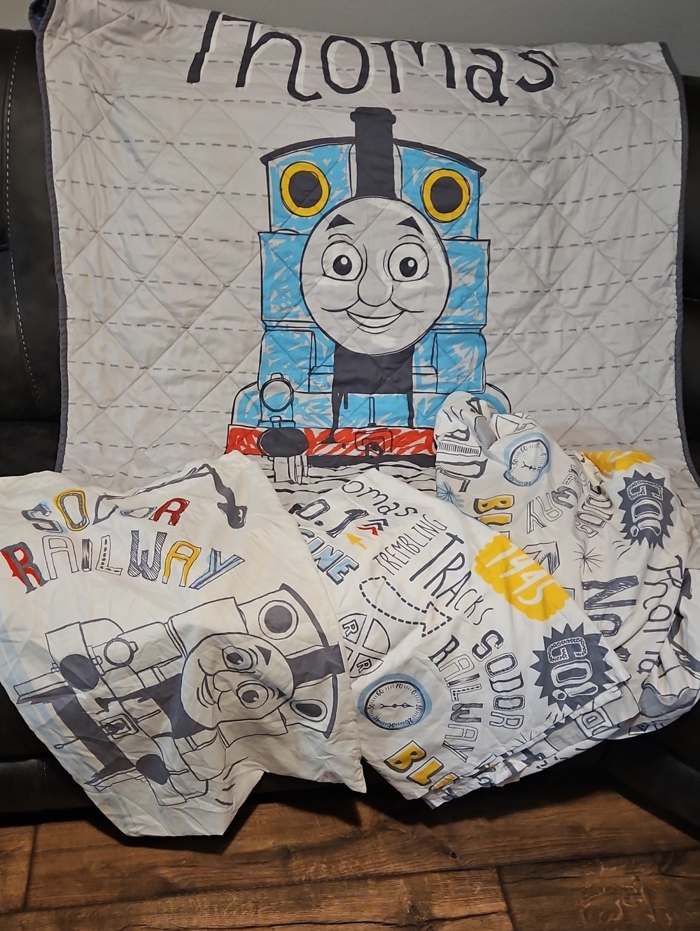Thomas & Friends Blue, Yellow, Red Train Comforter